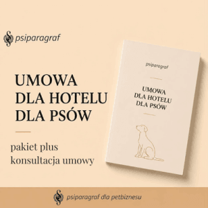 Umowa dla hotelu dla psów – pakiet plus
